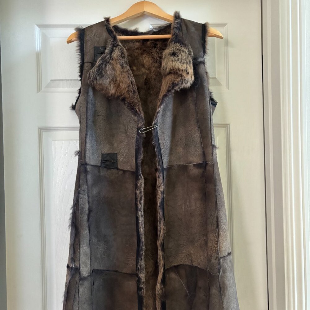 Genuine fur long vest - Picture 6 of 6